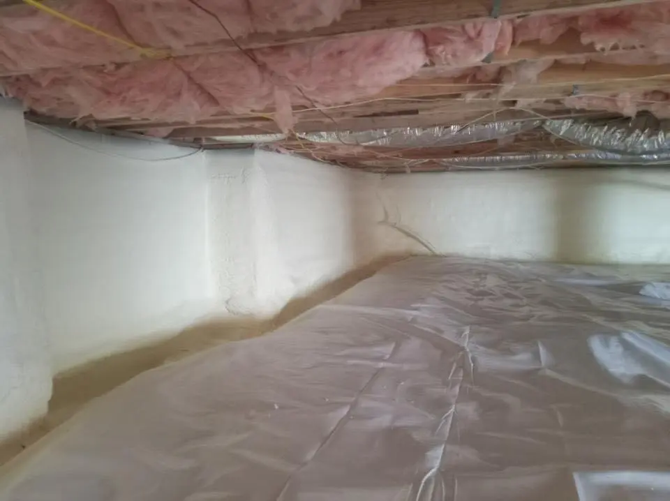 Crawl space encapsulation with closed-cell spray foam for Roof Maintenance in Eidson Road